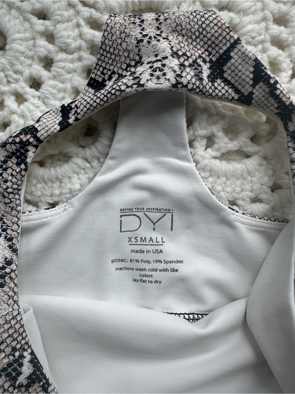 DYI Snake Print Sports Bra - Picture 3 of 3